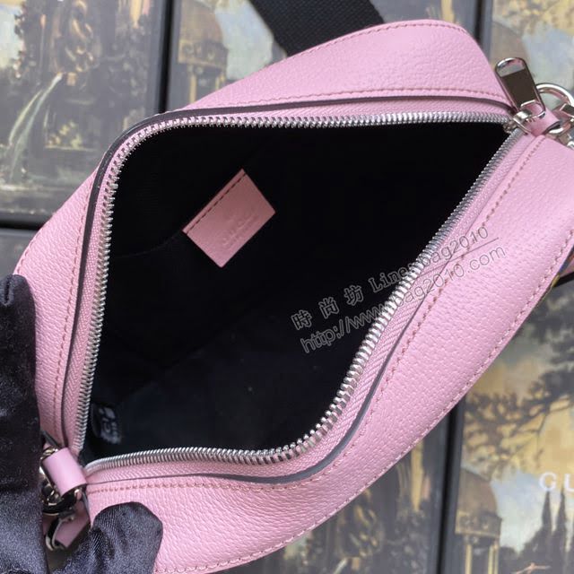 Gucci女包 古馳新款GG Marmont迷你鏈條包 Gucci小號斜挎包 574969黑拼全皮  gdj1121